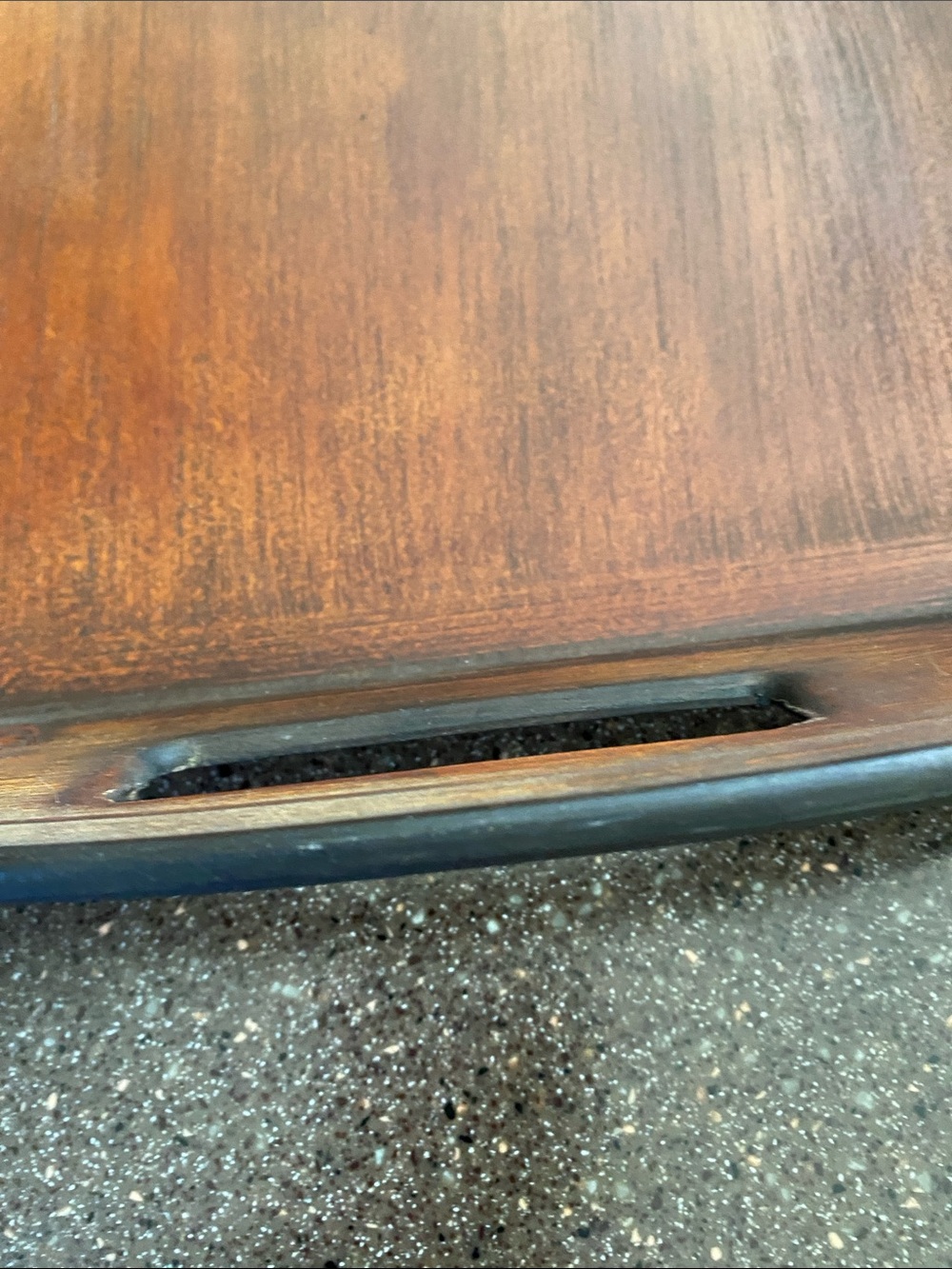 Decorative Wooden Serving Tray - Brown - Picture 7 of 11